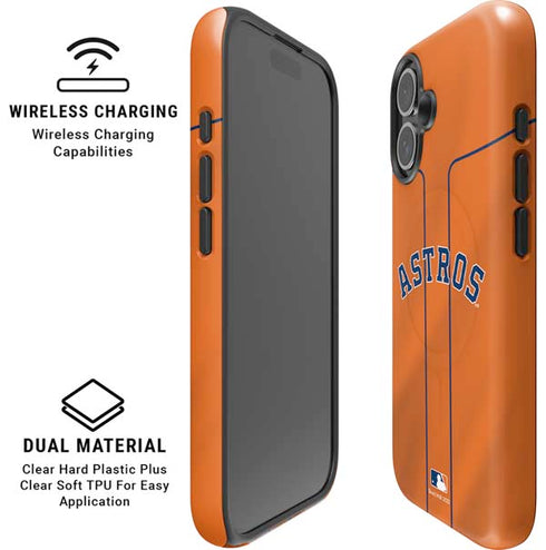 MLB Houston Astros Jersey Alternate iPhone 16 Plus Magsafe Impact Case